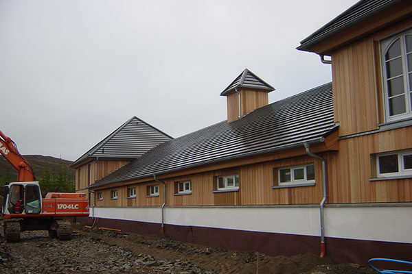 Außenansicht des Hauses in Schottland